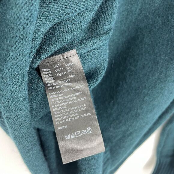 by Anthropologie Sweater Size Medium Womens Hunter Green Welford Tunic Knit Mock - Picture 7 of 8